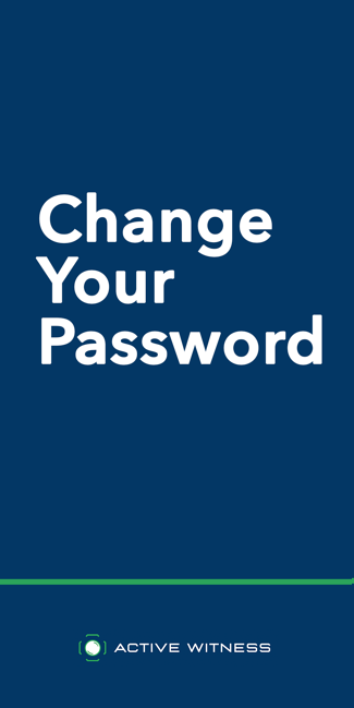 Active Witness | How to: Change your password