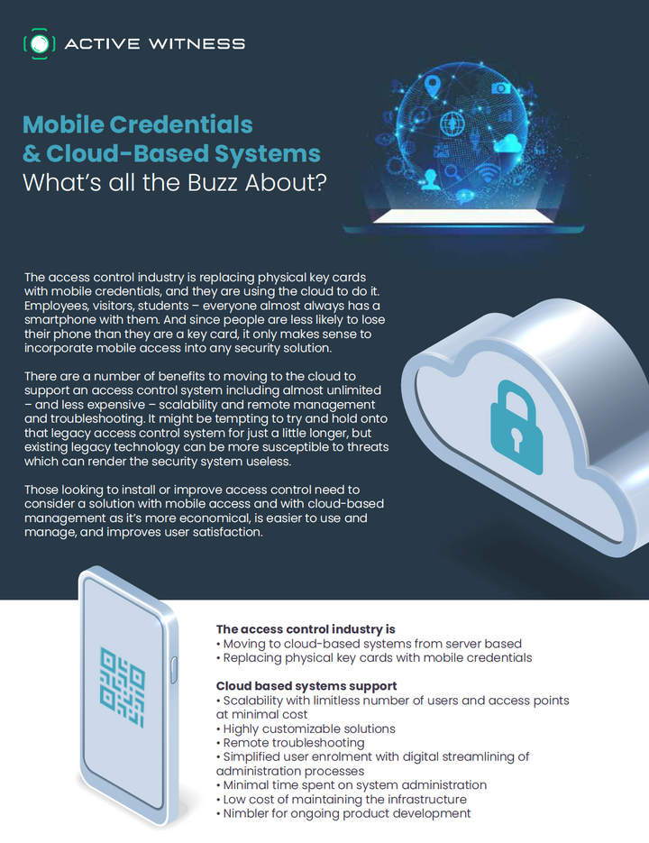 Mobile Credentials & Cloud-Based Systems